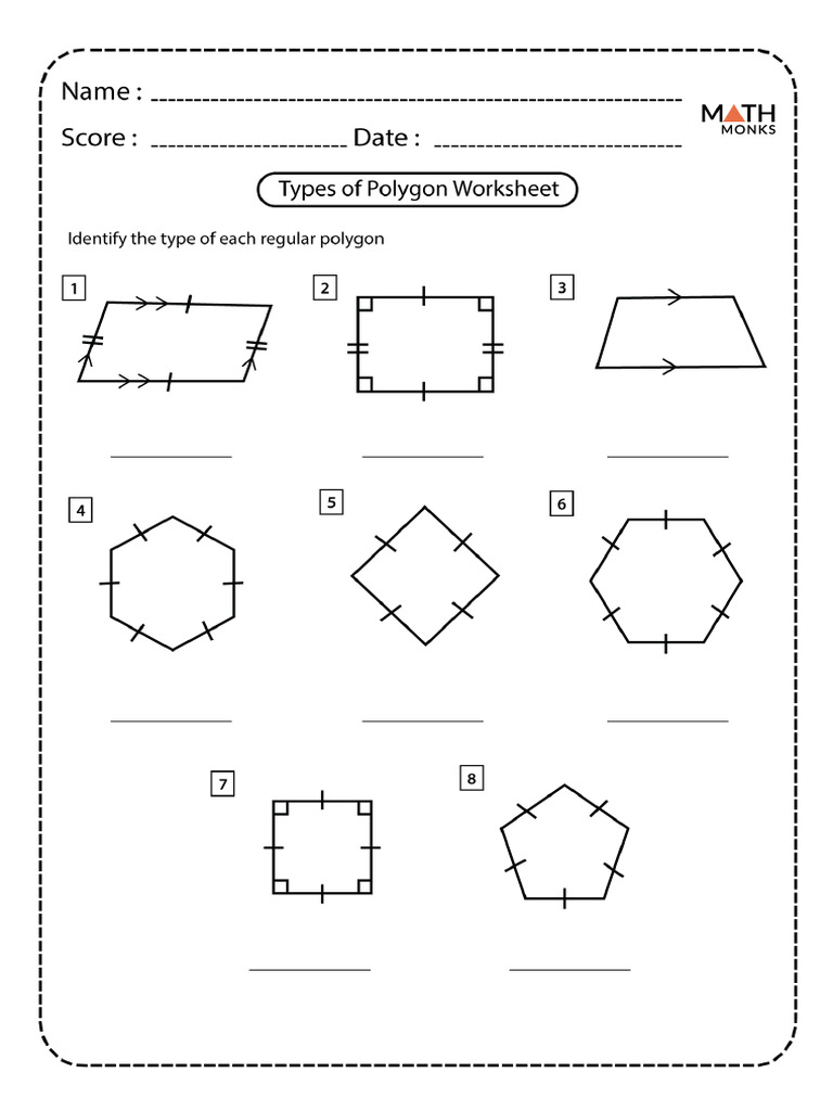 Kinds of Polygons Worksheets | PDF