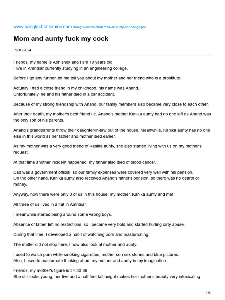 Mom and Aunty Fuck My Cock | PDF