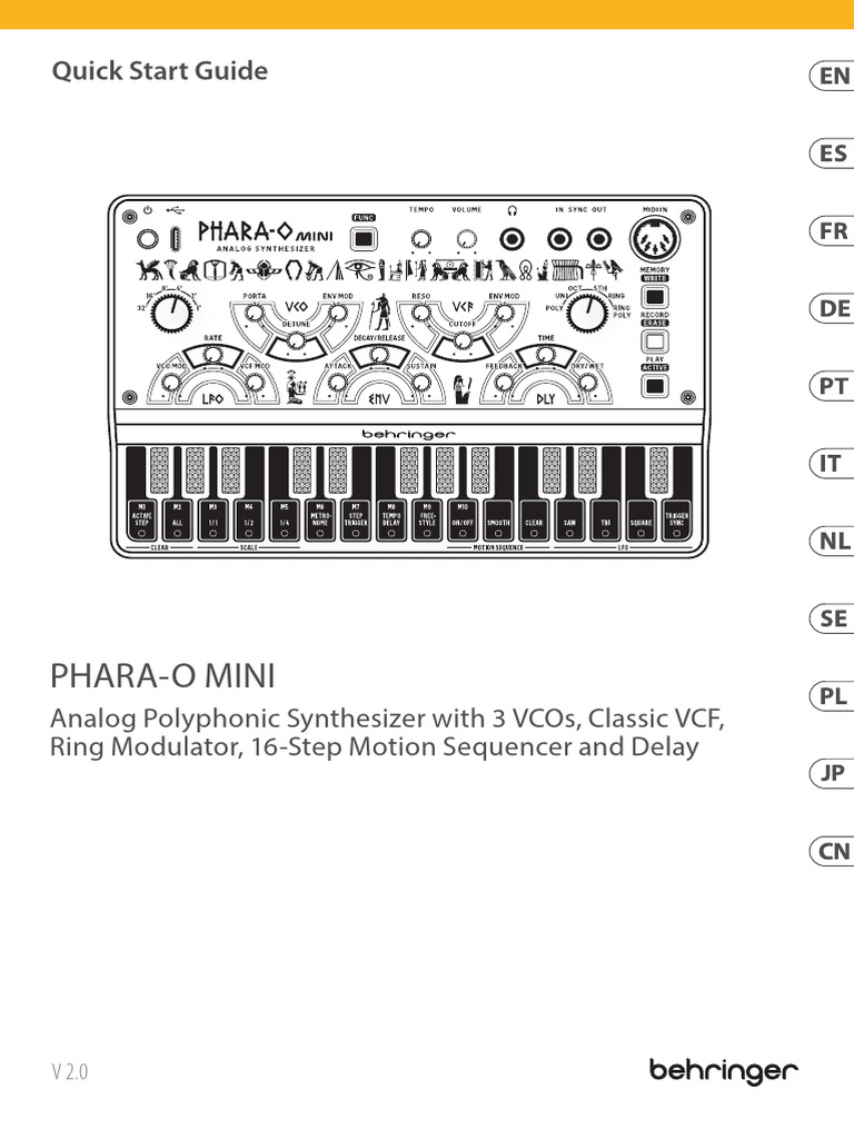 QSG Be 0722-Aau Phara-O Mini WW | PDF | Ingeniería de audio ...