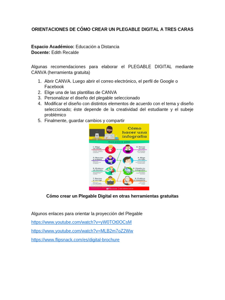 Cómo Crear un Plegable Digital en Canva | PDF