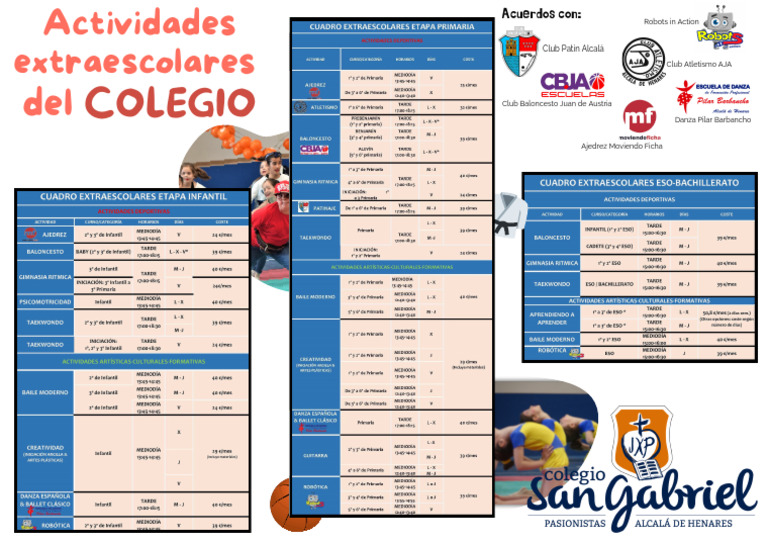 Folleto AAEE Colegio 2024-25 | PDF