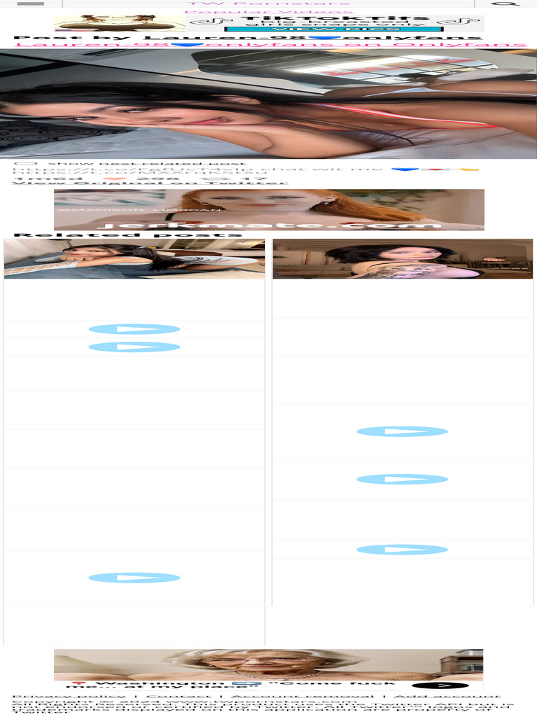 TW Pornstars - Lauren-98?onlyfans. Twitter. chat wit me ???. 345 AM - 17 Sep 2024 | PDF