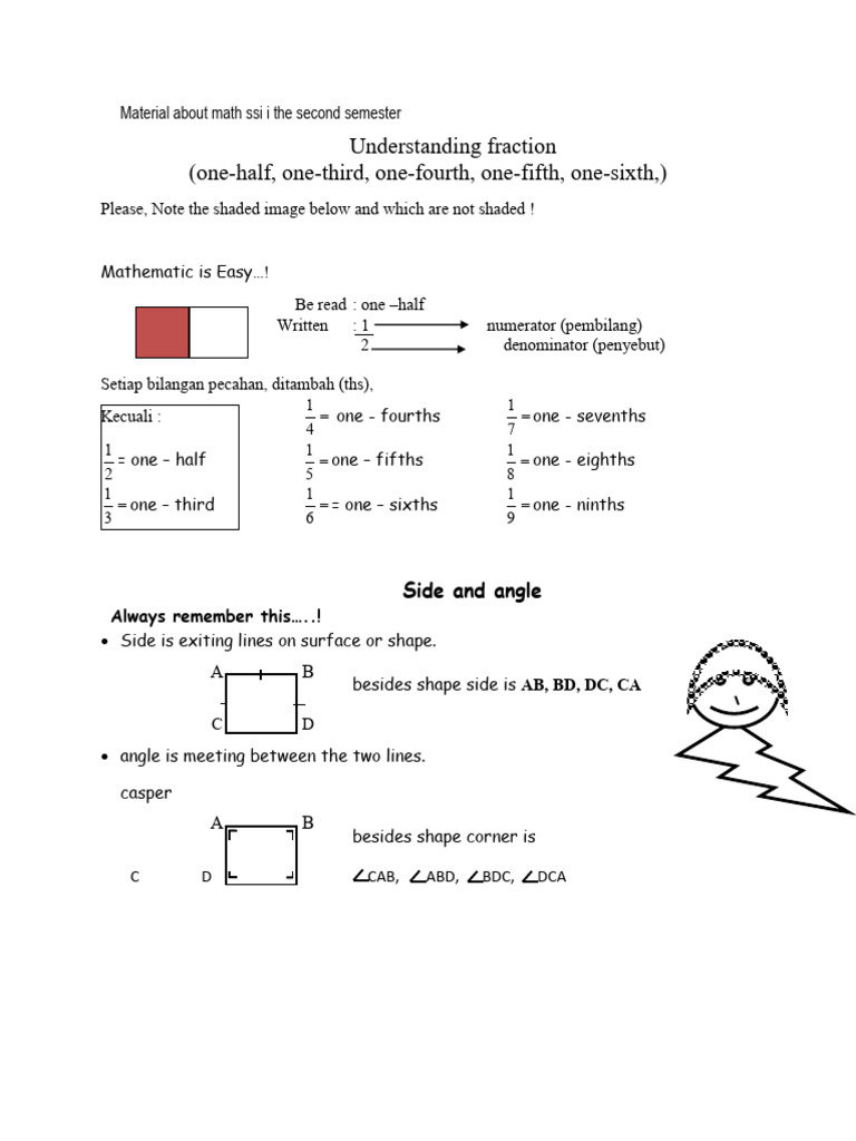 Math Concepts for SSI Second Semester | PDF | Area | Mathematics