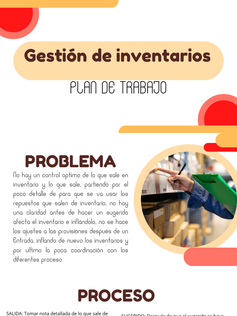 Mejora en la Gestión de Inventarios | PDF