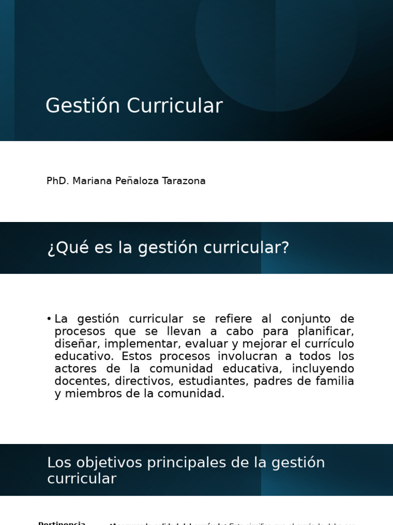 Gestión Curricular: Claves y Procesos | PDF | Plan de estudios | Evaluación