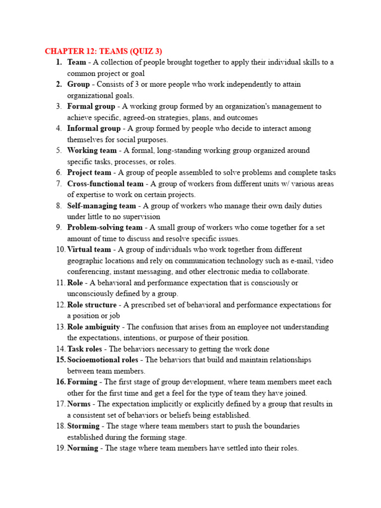 MGT 300 Exam 3 Study Guide Vocabs | PDF | Organizational Structure ...