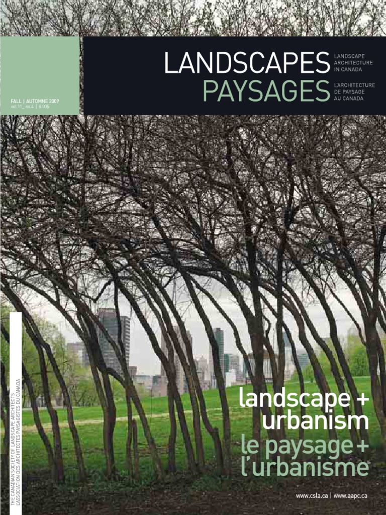 Canada Eng French Landscape Urbanism | PDF