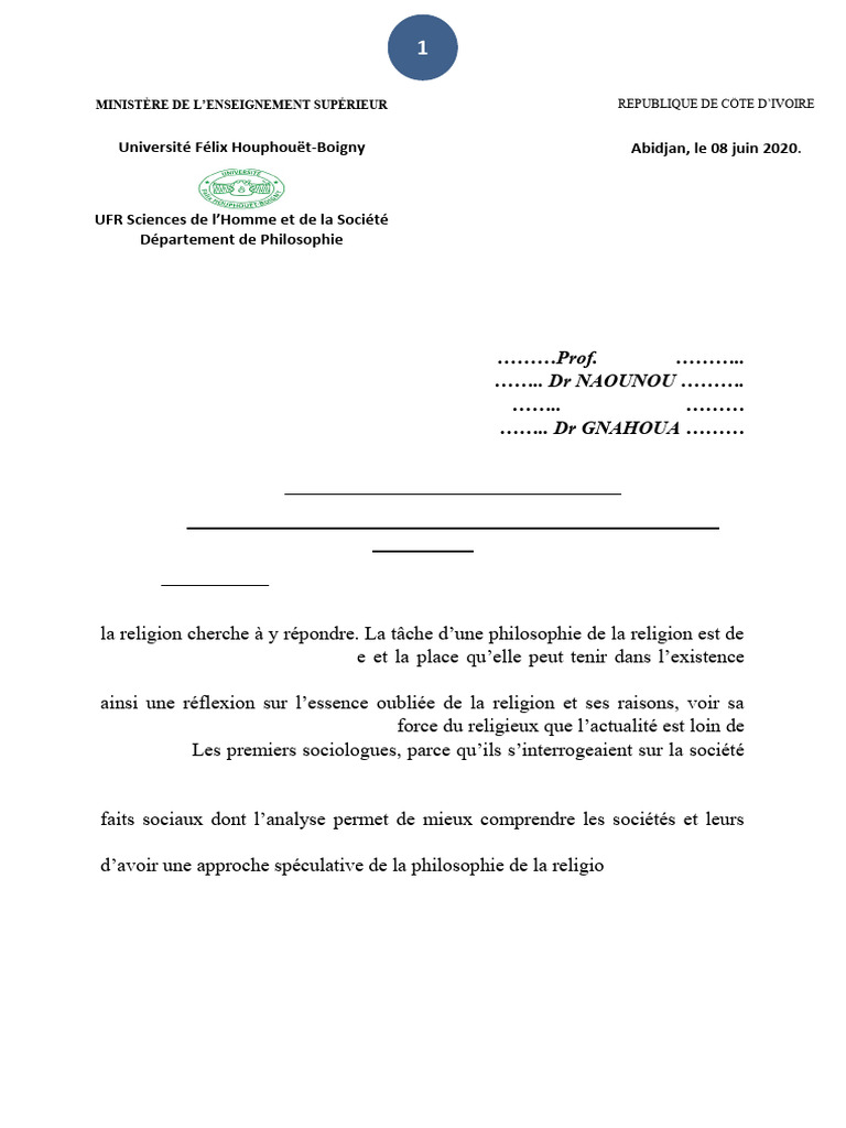Approche spéculative de la religion | PDF | Dieu | Georg Wilhelm ...
