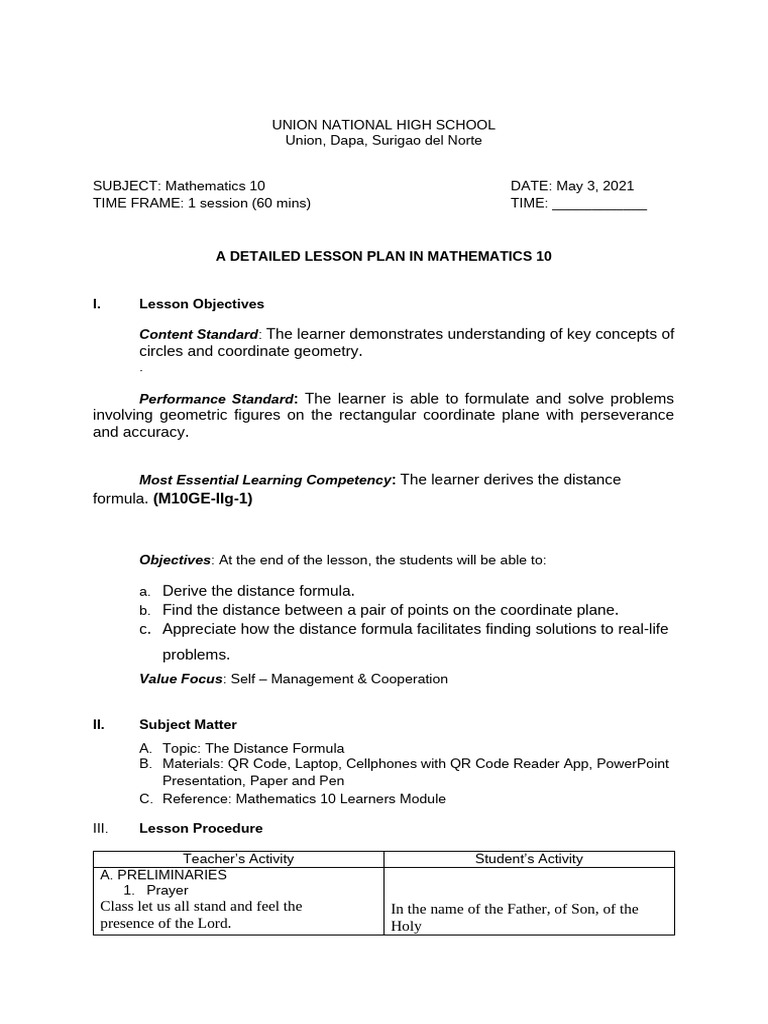 permutation lesson plan demo final | PDF