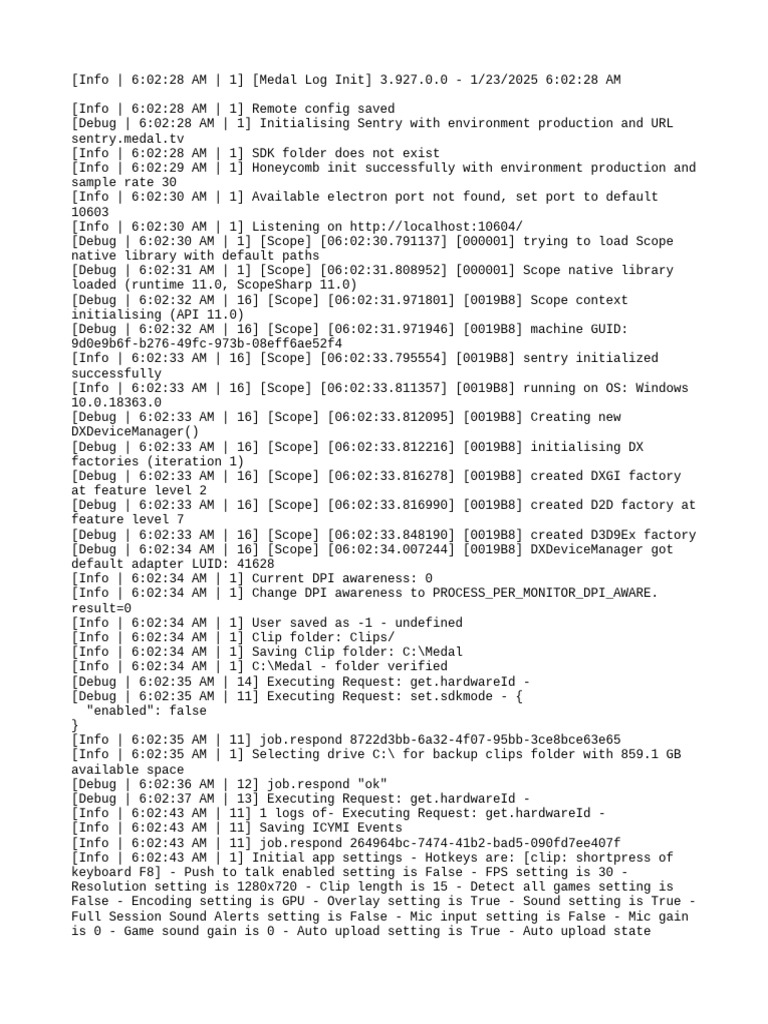 Medal Log Initialization Report | PDF | Keyboard Shortcut | Computer ...