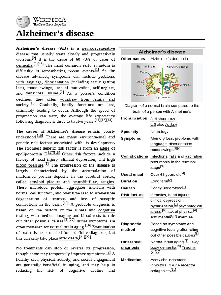 Understanding Alzheimer's Disease Symptoms | PDF | Alzheimer's Disease ...