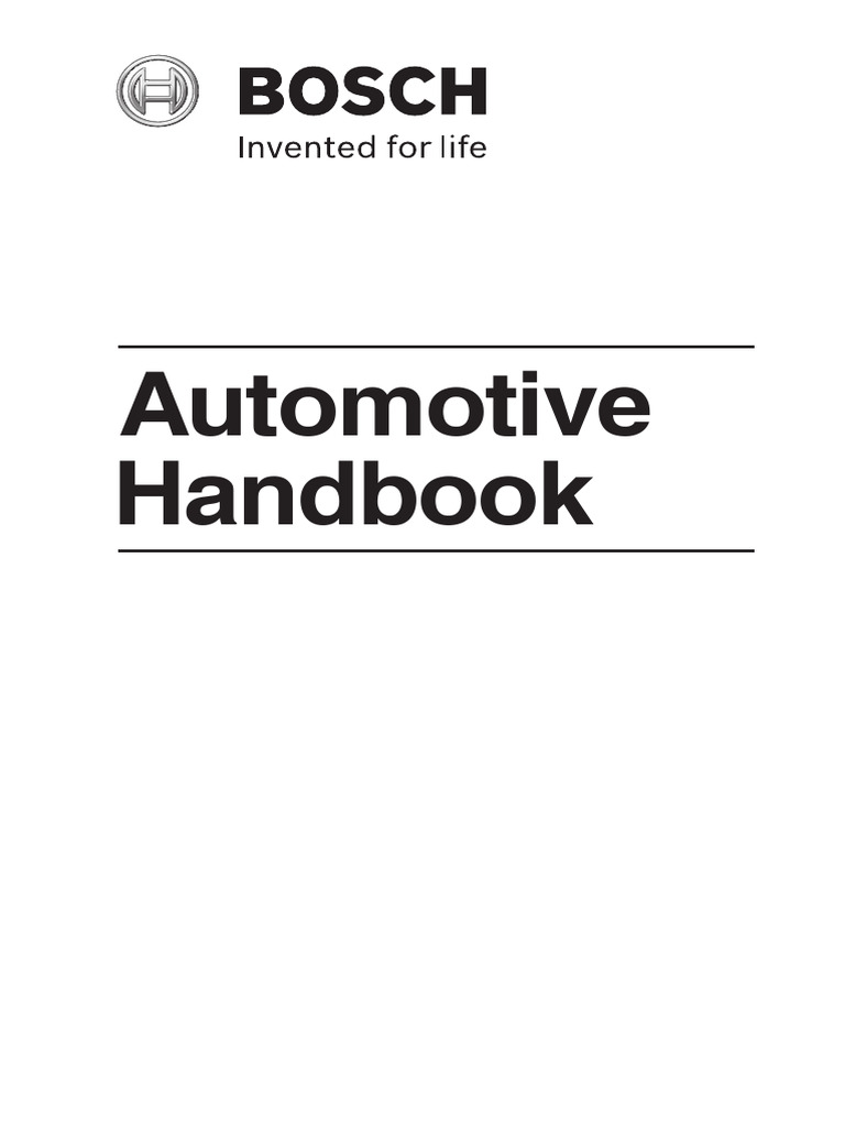 Bosch Automotive Handbook 10th Edition | PDF | Fuel Injection