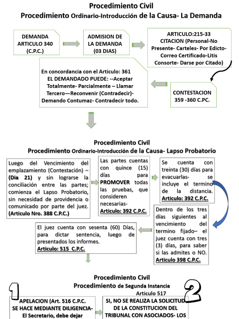 Procedimiento Civil: Demanda y Apelación | PDF | Procedimiento Civil ...