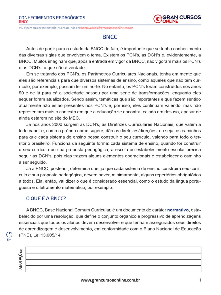 Entendendo a BNCC e suas Diretrizes | PDF | Pedagogia