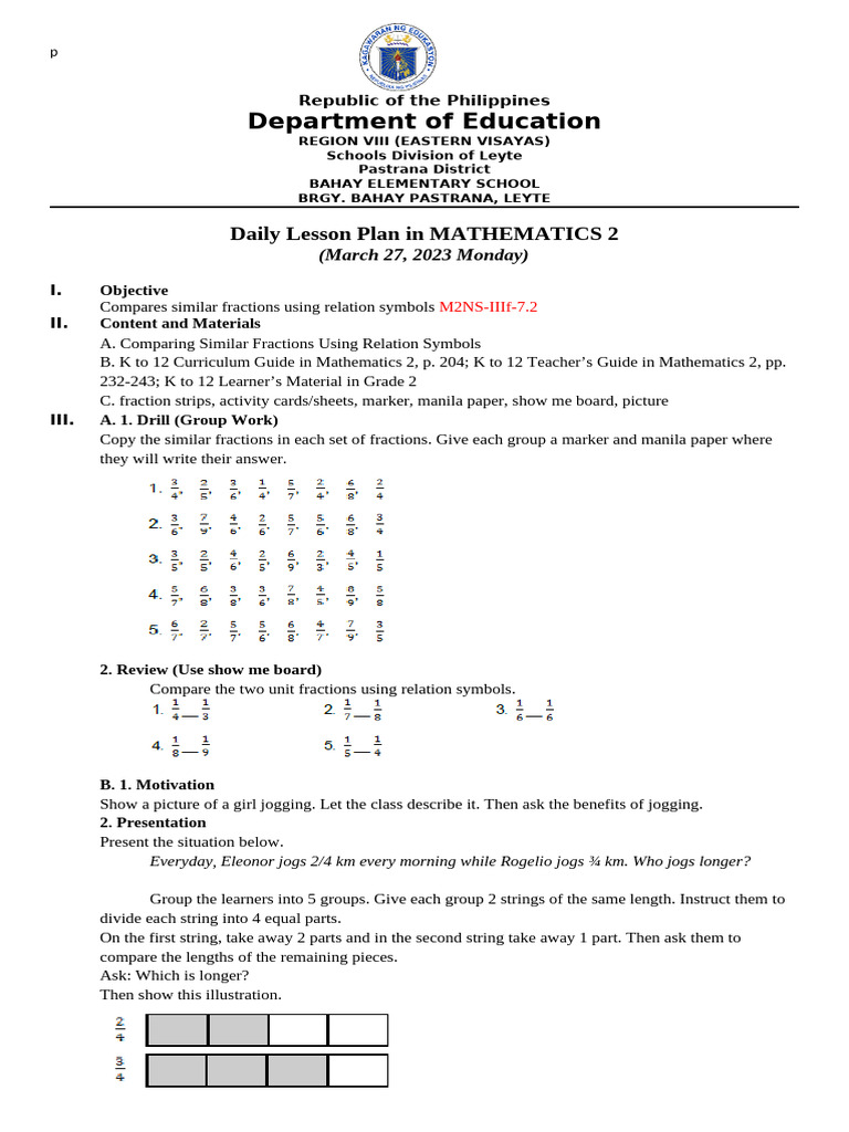Math-2_Q3_Week-7_Day-1-5 | PDF | Learning