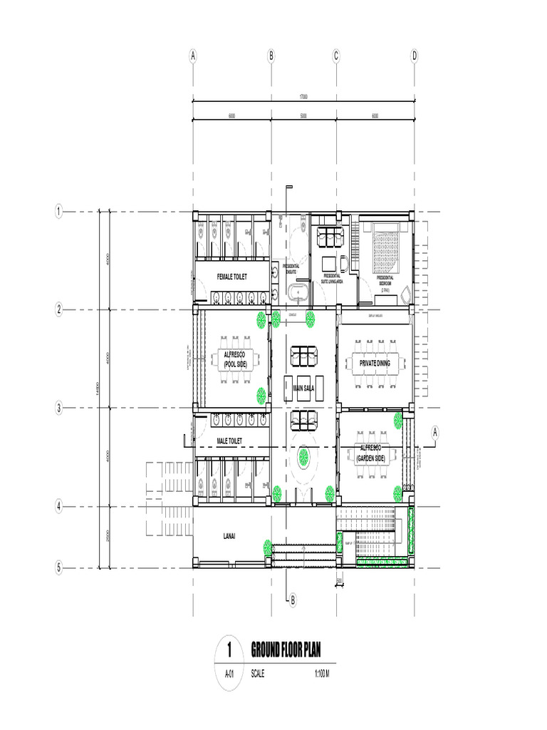 20-Room Hotel Floor Plan Design | PDF | Furniture | Home