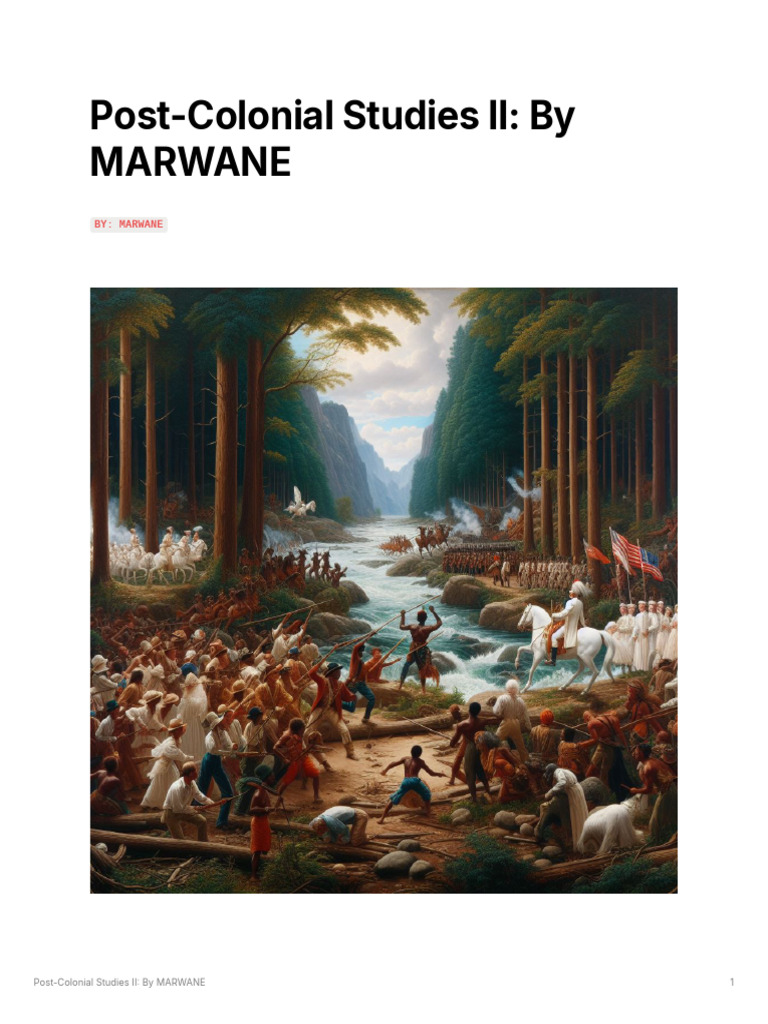 Post-Colonial Studies: Rivers of Contrast | PDF | Belgian Congo ...