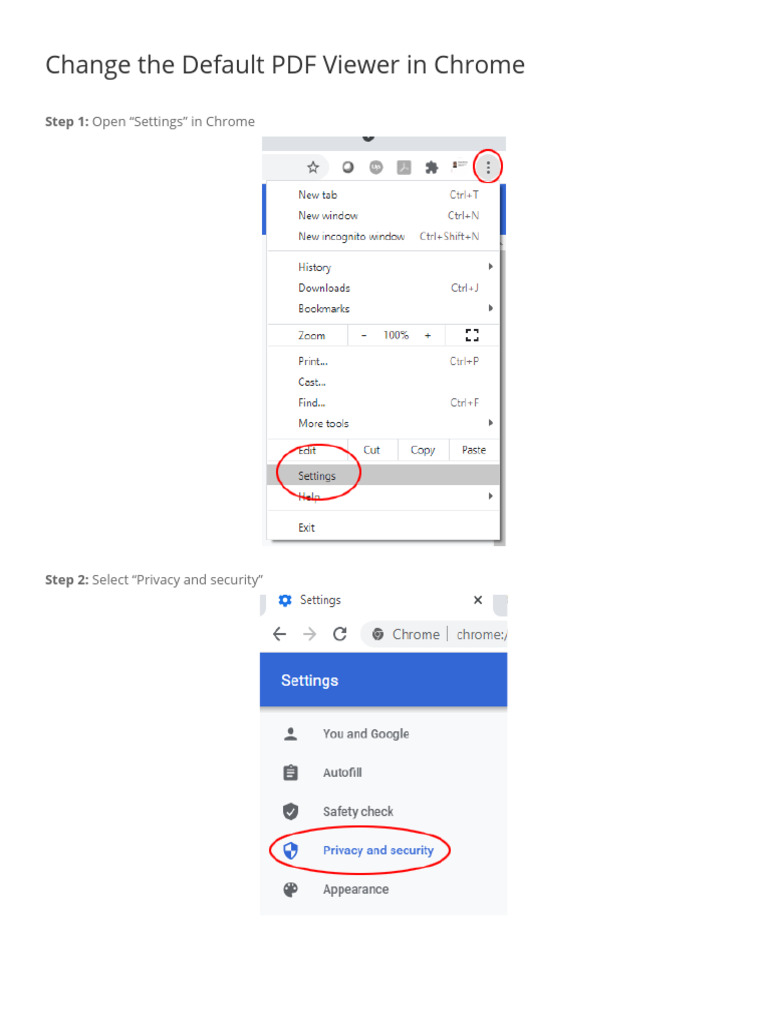 Change Default PDF Viewer in Chrome | PDF