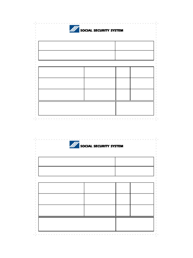 SSS Form L-501 Specimen Signature Card | PDF