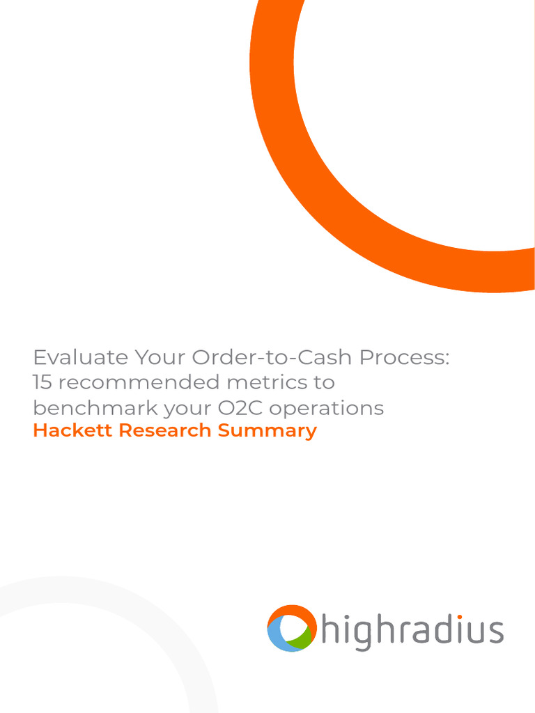 Finance Leaders' O2C Metrics Guide | PDF | Automation | Performance ...