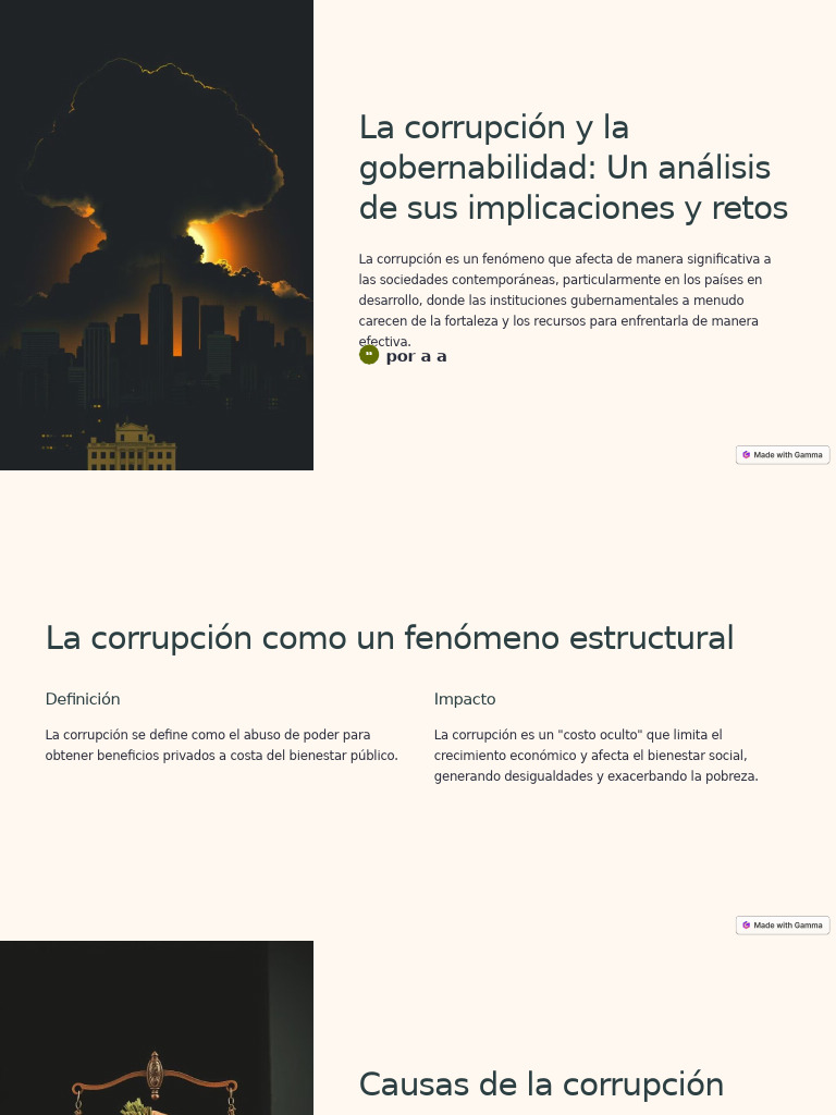 La Corrupcion Y La Gobernabilidad Un Analisis De Sus Implicaciones Y