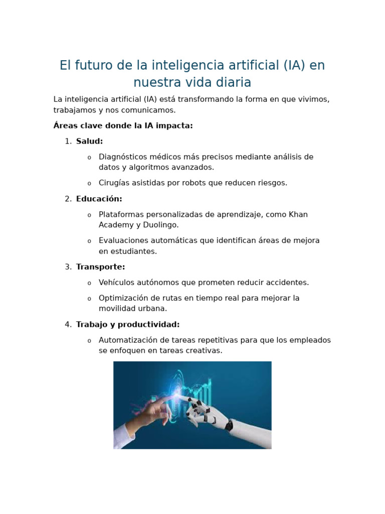 El Futuro de La Inteligencia Artificial | PDF