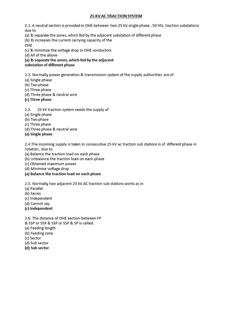 25kV AC Traction System Overview | PDF | Alternating Current | Electric ...