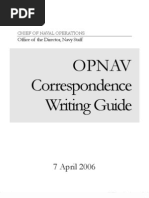 Download OPNAV Correspondence Writing Guide by roger_roland_1 SN82052321 doc pdf