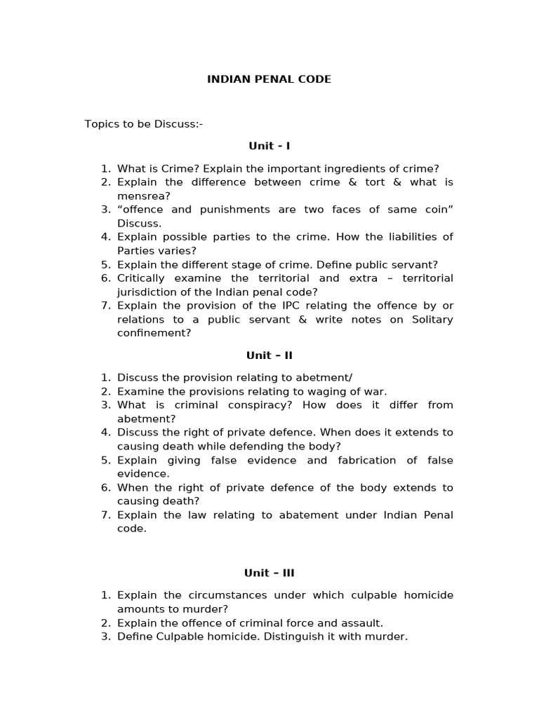 4.INDIAN PENAL CODE | PDF | Crimes | Crime & Violence
