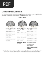 Geodesic Dome Info