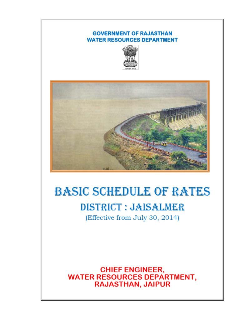 BSR Jaisalmer 30.07.2014 (For Print) | PDF | Taxes | Mortar (Masonry)