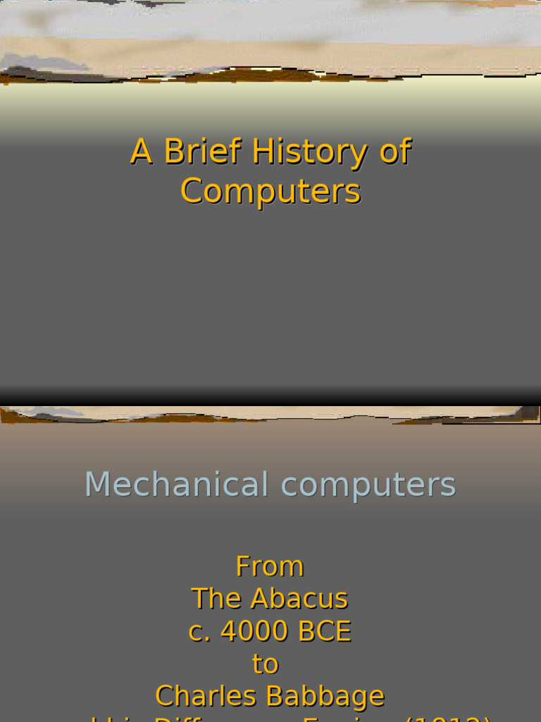 History of Computer Final | PDF | Computing | Office Equipment