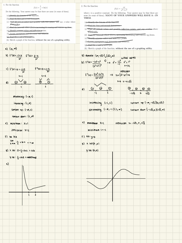 Calc 1 HW6 | PDF