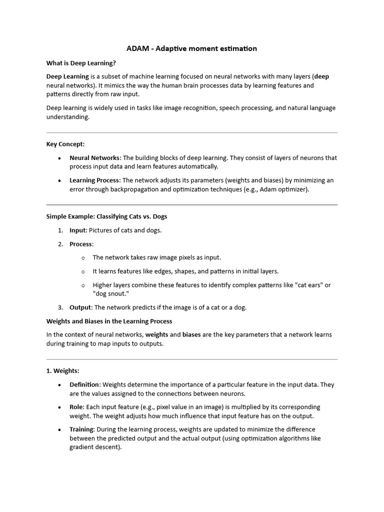 ADAM-1 | PDF | Artificial Neural Network | Deep Learning