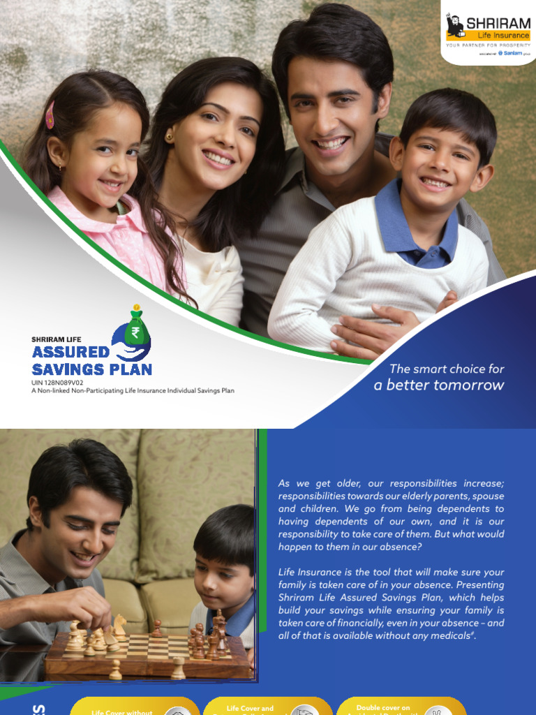 Shriram Life Assured Savings Plan | PDF | Insurance | Life Insurance