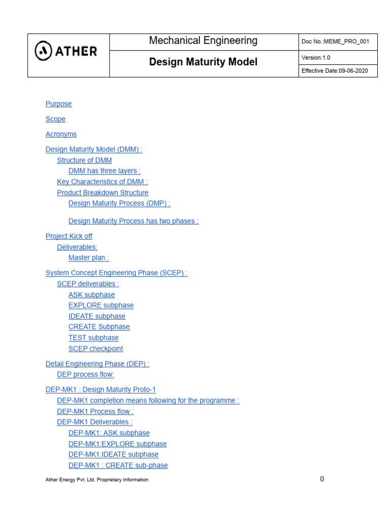 Design Maturity Model | PDF | Module (Mathematics) | Engineering