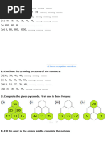 Number Patterns with Solutions | PDF | Teaching Methods & Materials