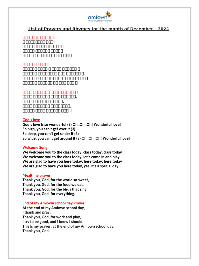 Pre Nursery Rhymes - December 2024 | PDF | Rudolph The Red Nosed Reindeer