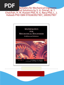 [Ebooks PDF] download (Ebook) Mathematics for Mechanical Engineers: Problems and Solutions by S. H. Omran, M. T. Chaichan, H. M. Hussen PhD, N. G. Nacy PhD, L. J. Habeeb PhD ISBN 9781683927907, 1683927907 full chapters