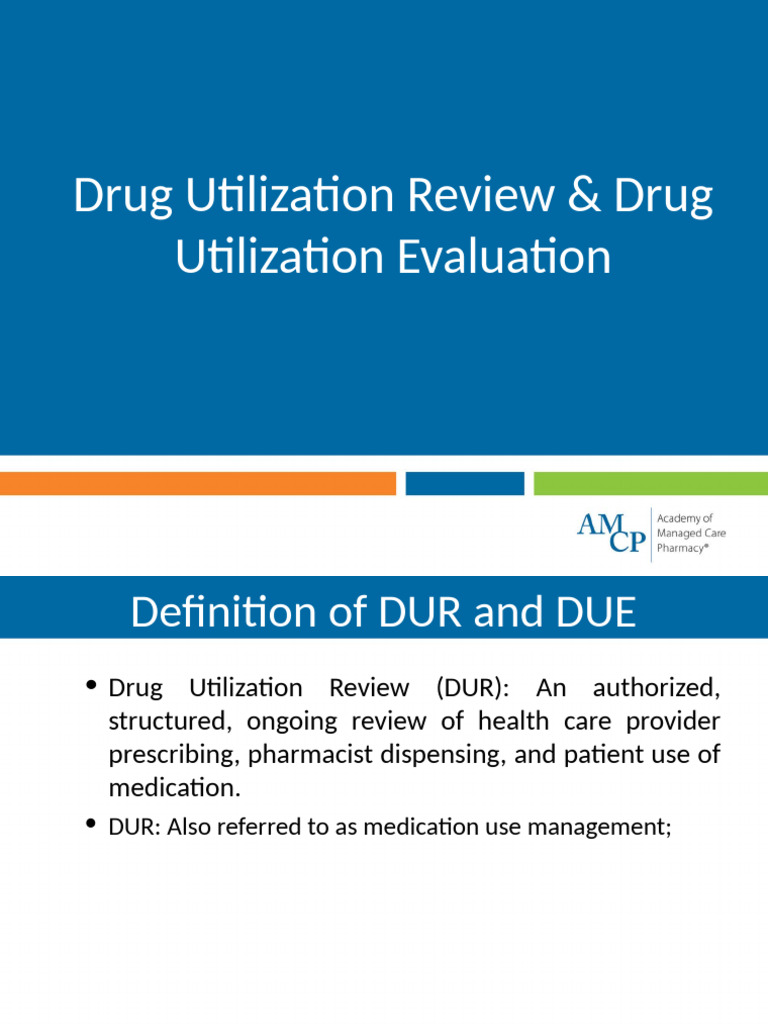 Drug Utilization Review & Evaluation Guide | PDF | Medical Specialties ...