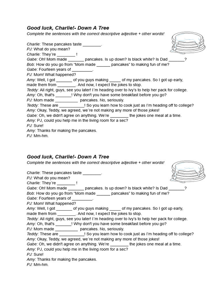 Good Luck Charlie: Down a Tree Script | PDF