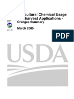 Agricultural Chemical Usage Postharvest Applications - : Oranges Summary March 2005