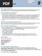 Supplementary Welfare Allowance Application | PDF | Social Security ...