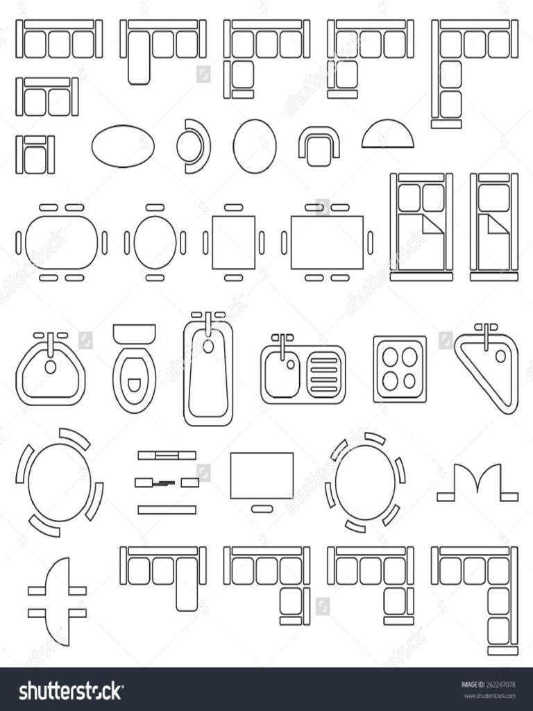 Plate 9 - Architectural Plan Symbols | PDF
