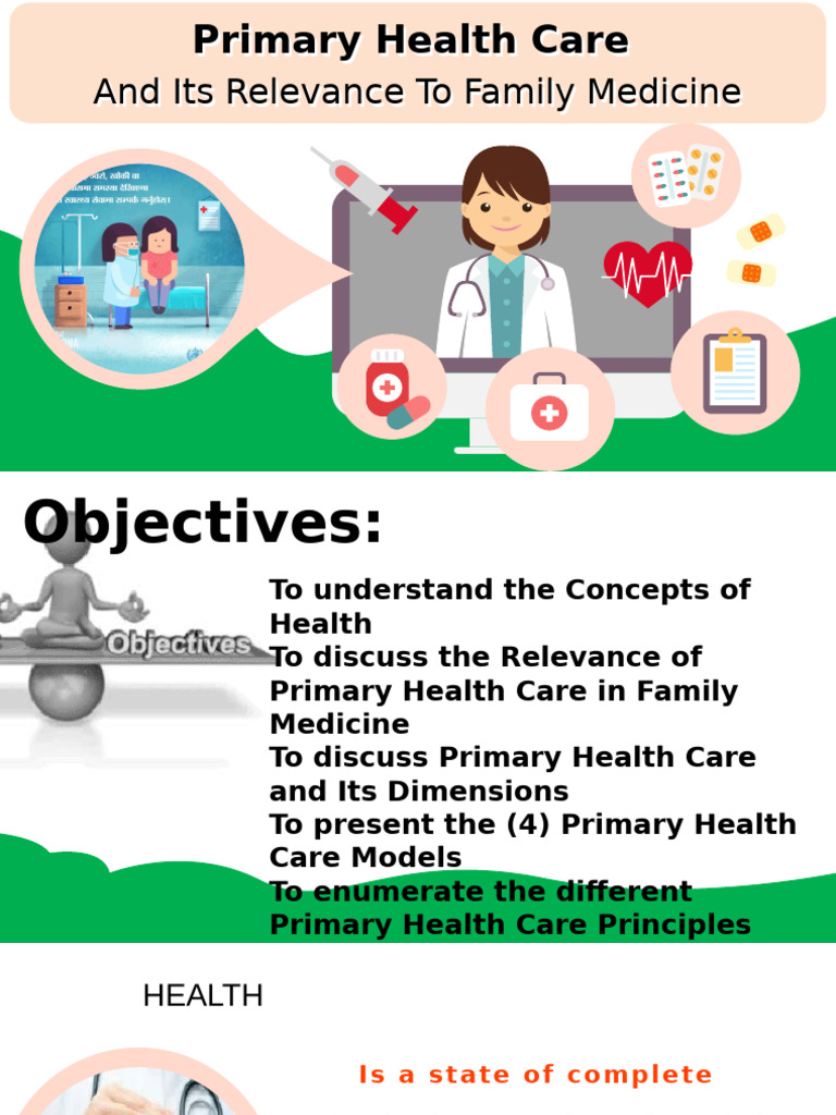 Importance of Primary Health Care in Family Medicine | PDF | Health ...