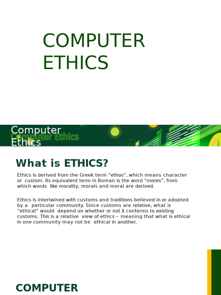 4.2-Computer-Ethics | PDF | Security Hacker | Intellectual Property