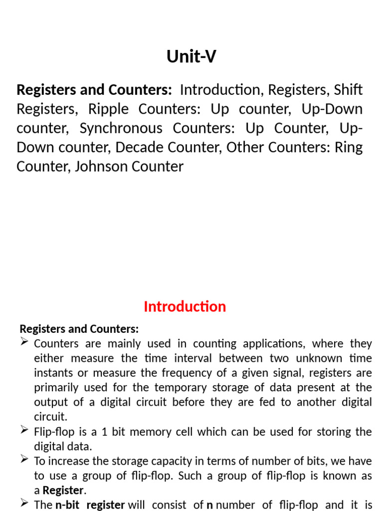 Unit-5 ppt | PDF | Digital Technology | Computer Engineering
