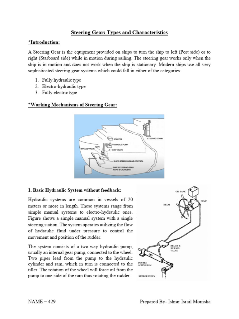 Rapson Slide Mechanism in Steering Gear | PDF | Pump | Steering