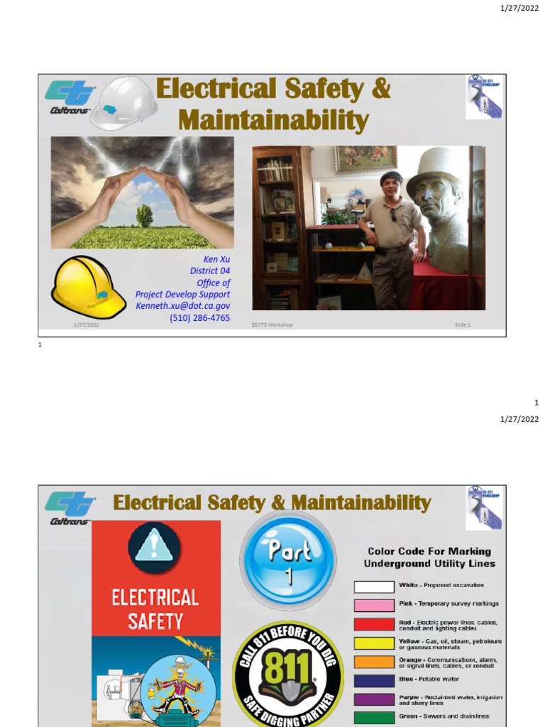 Caltrans Electrical Safety Guidelines | PDF | Electricity ...