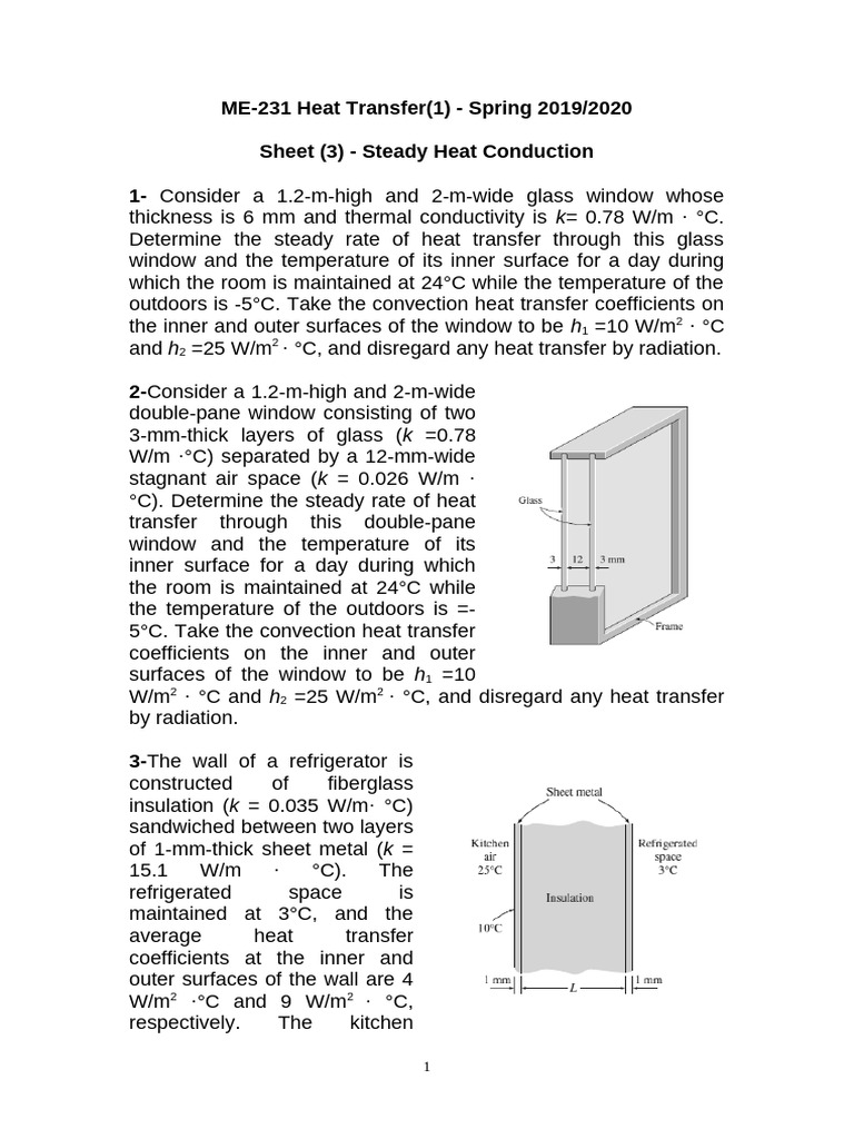 Sheet3 Heat Transfer | PDF | Heat Transfer | Thermal Insulation